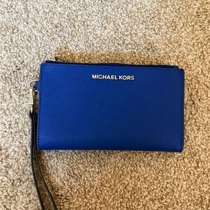 Michael Kors Cobalt Blue Wristlet